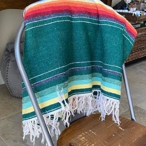 Vintage Mexican Saltillo Blanket